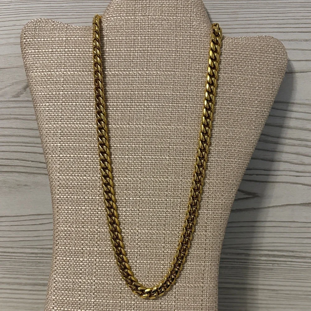 Rokc&co Stainless Steel Men's Necklace Gold Tone 24